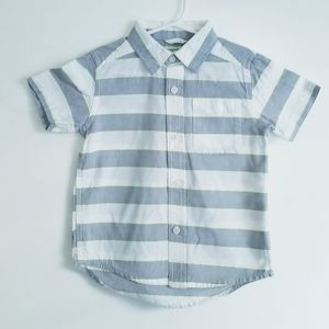 2/$20 PLACE Stripes Button Down Shirt Size 3T